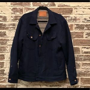 Men’s Taylor Stitch Long Haul Jacket in Indigo Sashiko. Size 42 Large